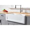Gourmetier GKFA331810SQD Solid Surface Double Bowl Farmhouse Kitchen Sink, White GKFA331810SQD - alternate 4